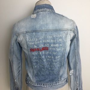 zara fearless denim jacket